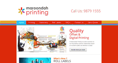 Desktop Screenshot of maroondahprinting.com.au